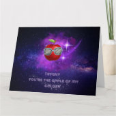 Apple in een dankbare Galaxy-bedankkaart Bedankkaart (Voorkant)