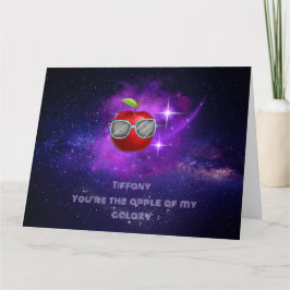 Apple in een dankbare Galaxy-bedankkaart Bedankkaart
