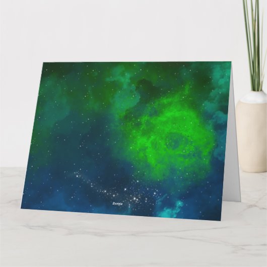 Apple in een dankbare Galaxy-bedankkaart Bedankkaart (Achterkant)