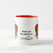 Apple in Hand Teacher Appreciation Mok (Center)