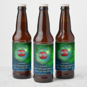 Apple in Thankful Galaxy Bier Etiket (Flessen)
