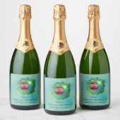 Apple in Thankful Galaxy Sparkling Wijnetiket (Flessen)