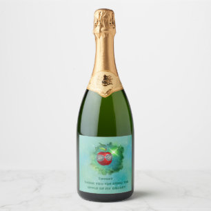Apple in Thankful Galaxy Sparkling Wijnetiket