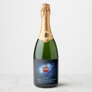 Apple in Thankful Galaxy Sparkling Wijnetiket