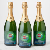 Apple in Thankful Galaxy Sparkling Wijnetiket (Flessen)