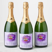 Apple in Thankful Galaxy Sparkling Wijnetiket (Flessen)