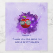Apple in Thankful Galaxy Wijn Etiket (Enkel label)