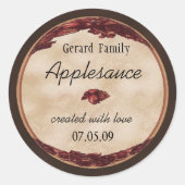 Apple inbliketiket 1 ronde sticker (Voorkant)