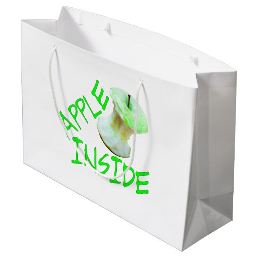 Apple Inside Large Cadeautasje (Achterkant Gekanteld)