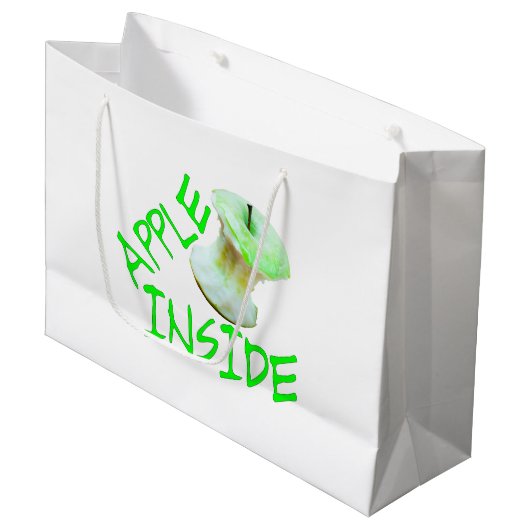 Apple Inside Large Cadeautasje (Voorkant Gekanteld)