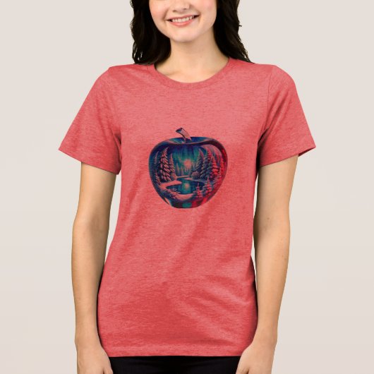 Apple Inspired Mark Grafische Tri Blend T-shirt St (Voorkant)