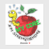 Apple invader sticker (Vel)