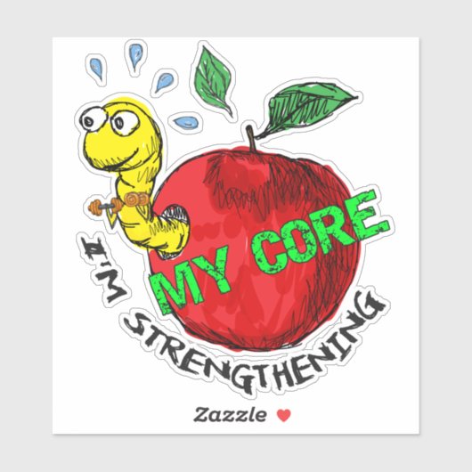 Apple invader sticker (Vel)