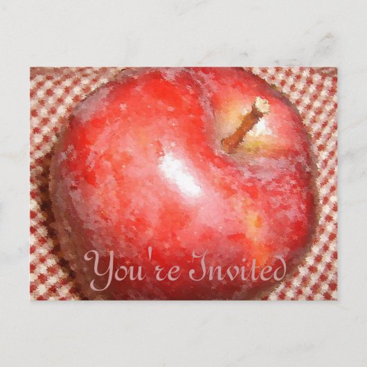 Apple Invitation Uitnodiging Briefkaart (Voorkant)