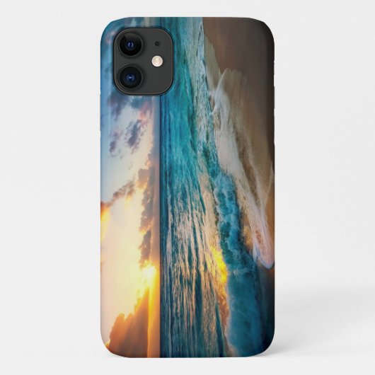 Apple iPhone 11 Hoesje-Ocean Beach Sunset Case-Mate iPhone Case (Achterkant)