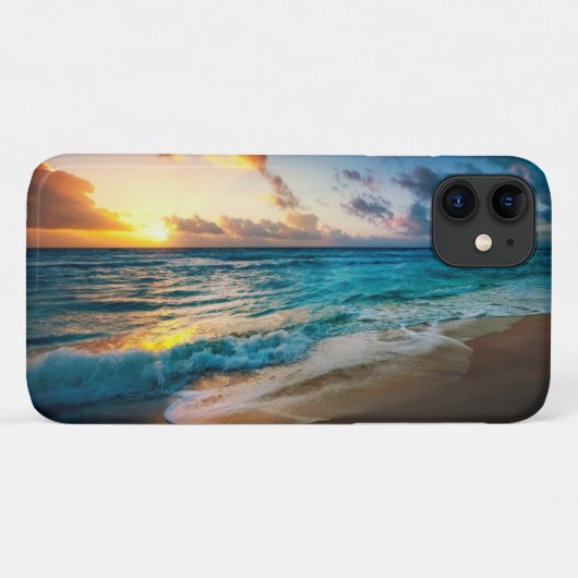 Apple iPhone 11 Hoesje-Ocean Beach Sunset Case-Mate iPhone Case (Achterkant (horizontaal))
