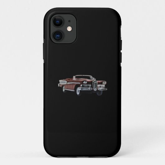 Apple iPhone 11 hoesje Vintage Car Design (Achterkant)