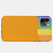 Apple iPhone 11 Pro Max regenboogpatroon hoesje (Achterkant (horizontaal))