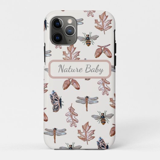 Apple iPhone 11Pro Hoesje Natuur Baby print (Achterkant)