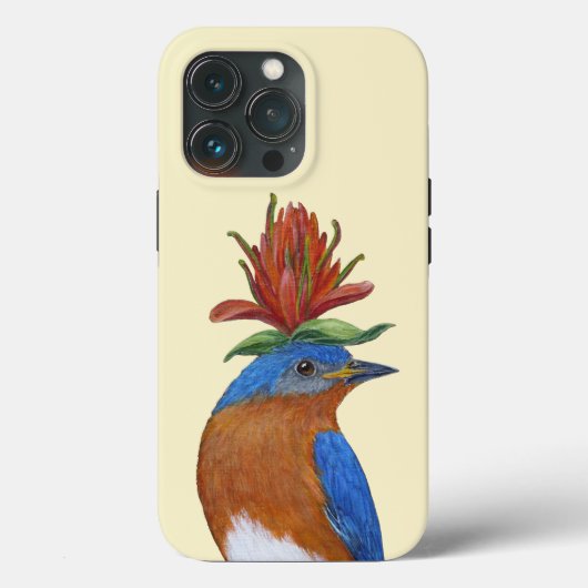 Apple iPhone 13 Pro bluebird hoesje (Achterkant)