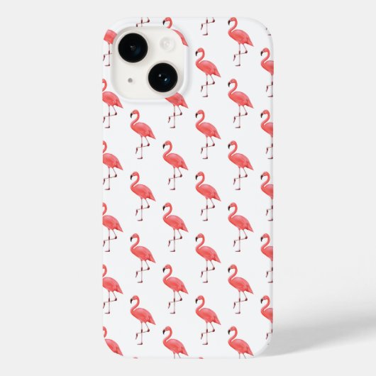 Apple iPhone 14 Hoesje-Flamingo Case-Mate iPhone Case (Achterkant)