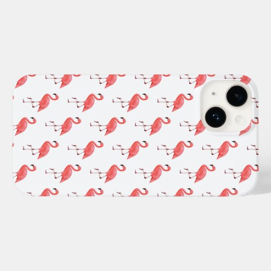 Apple iPhone 14 Hoesje-Flamingo Case-Mate iPhone Case (Achterkant (horizontaal))