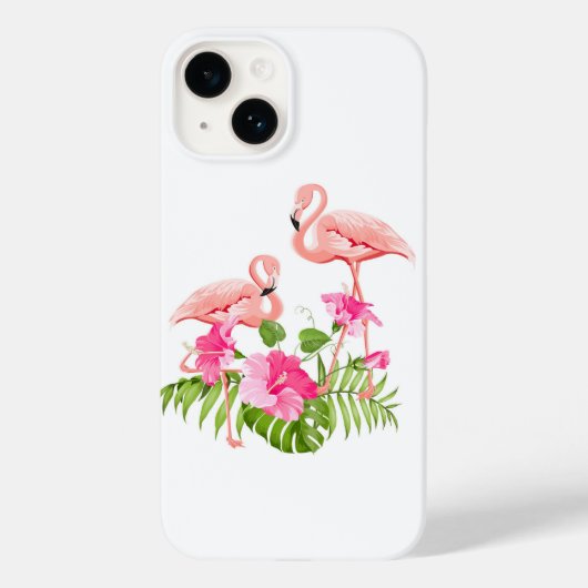 Apple iPhone 14 Hoesje-Flamingo Case-Mate iPhone Case (Achterkant)