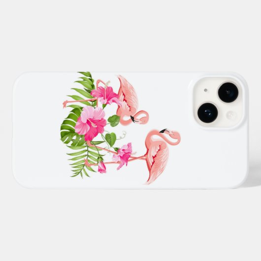Apple iPhone 14 Hoesje-Flamingo Case-Mate iPhone Case (Achterkant (horizontaal))