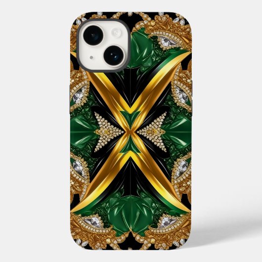Apple iPhone 14 Hoesje-Mate Jamaica Kleuren Case-Mate iPhone Case (Achterkant)
