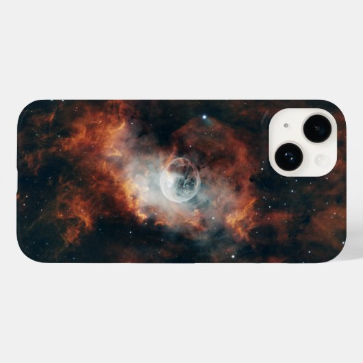 Apple iPhone 14 Hoesje met Bubble Nebula (Achterkant (horizontaal))