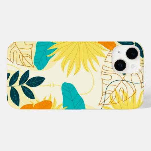 Apple iPhone 14 Hoesje-tropische palm Case-Mate iPhone Case (Achterkant (horizontaal))