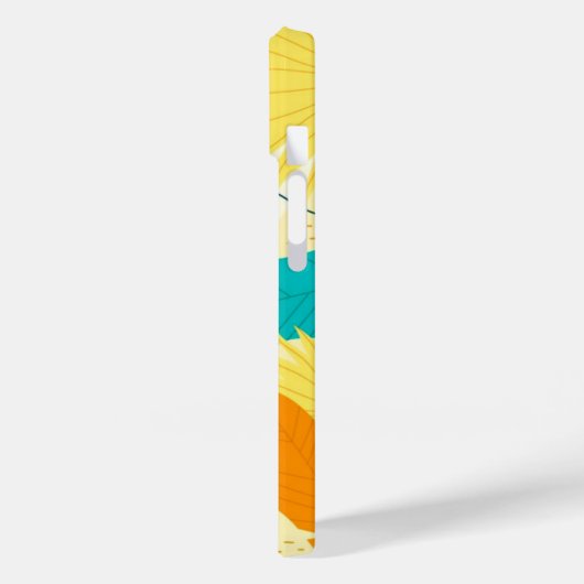 Apple iPhone 14 Hoesje-tropische palm Case-Mate iPhone Case (Achterkant / Links)