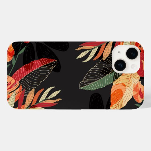 Apple iPhone 14 Hoesje-tropische palm Case-Mate iPhone Case (Achterkant (horizontaal))