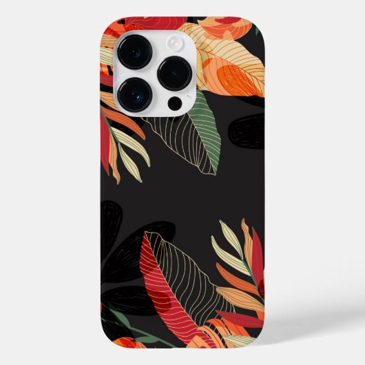 Apple iPhone 14 Pro Hoesje-Tropische Palm Case-Mate iPhone Case (Achterkant)