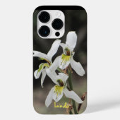 Apple iPhone 14 PRO Hoesje Witte Orchidee (Achterkant)