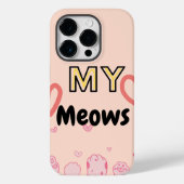 Apple iphone 14pro hoesje kat poten (Achterkant)