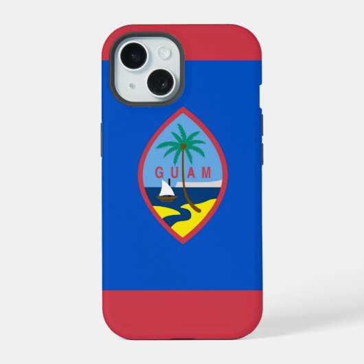 Apple iPhone 15 Case-Mate Guam-vlag Case (Achterkant)
