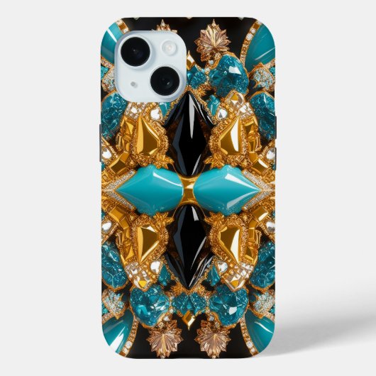 Apple iPhone 15 Case-Mate met Bahama-kleuren Case (Achterkant)