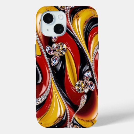 Apple iPhone 15 Case-Mate met Belgische kleuren Case (Achterkant)