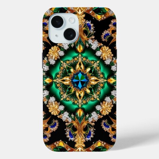 Apple iPhone 15 Case-Mate met Braziliaanse kleuren Case (Achterkant)