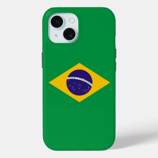 Apple iPhone 15 Case-Mate met Braziliaanse vlag Case (Achterkant)