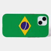 Apple iPhone 15 Case-Mate met Braziliaanse vlag Case (Achterkant (horizontaal))