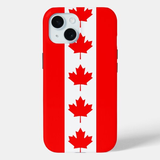 Apple iPhone 15 Case-Mate met Canadese vlag Case (Achterkant)