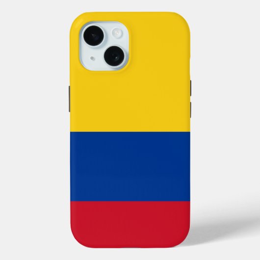 Apple iPhone 15 Case-Mate met Colombia vlag Case (Achterkant)