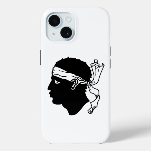 Apple iPhone 15 Case-Mate met de vlag van Corsica Case (Achterkant)