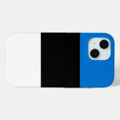 Apple iPhone 15 Case-Mate met de vlag van Estland Case (Achterkant (horizontaal))
