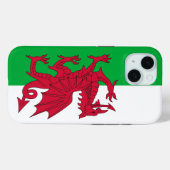 Apple iPhone 15 Case-Mate met de vlag van Wales Case (Achterkant (horizontaal))