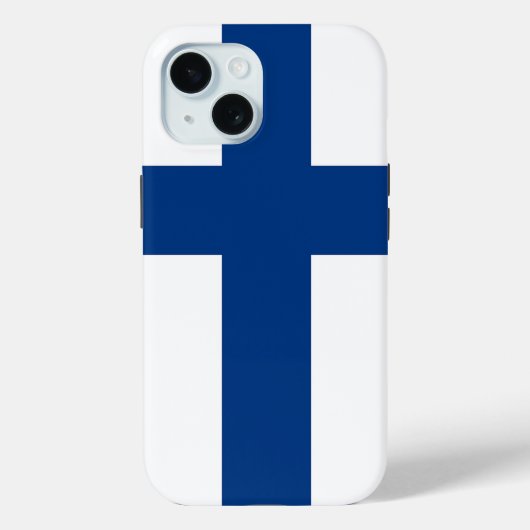 Apple iPhone 15 Case-Mate met Finse vlag Case (Achterkant)