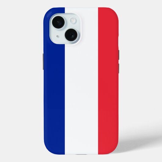 Apple iPhone 15 Case-Mate met Franse vlag Case (Achterkant)