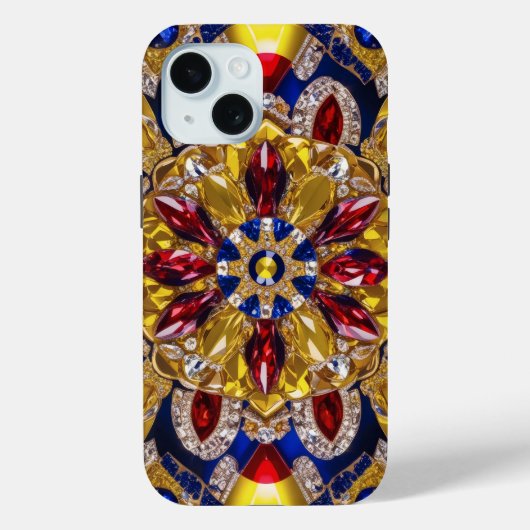 Apple iPhone 15 Case-Mate met kleuren van Colombia Case (Achterkant)